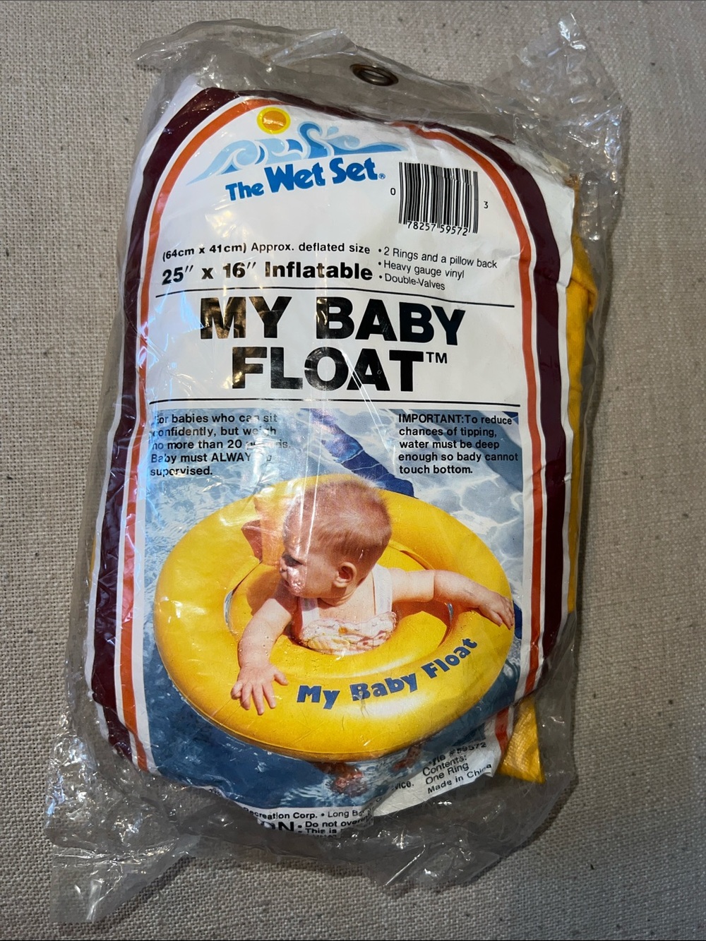 The Wet Set My Baby Float - Yellow Inflatable Baby Float